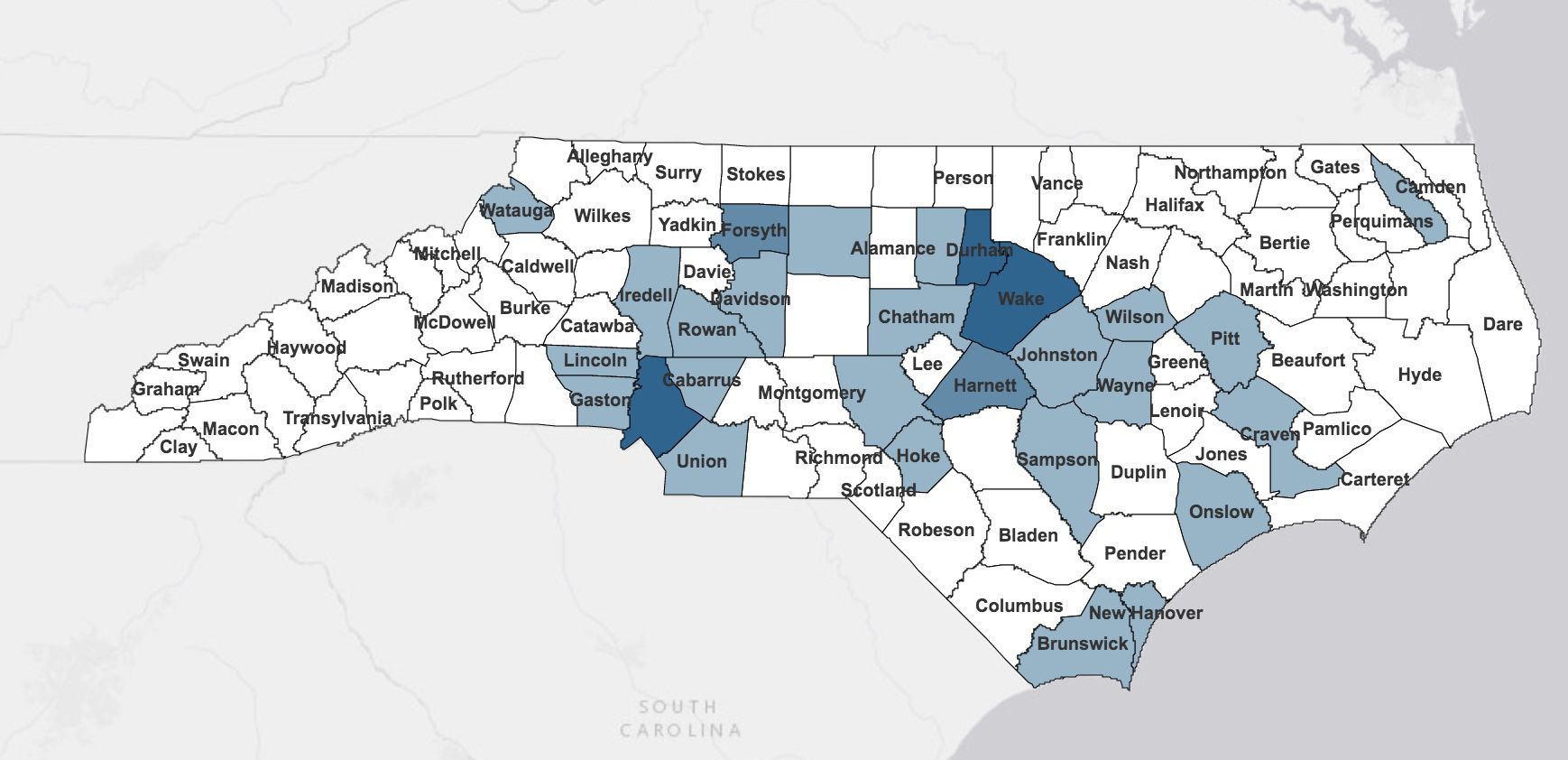 COVID map March 20